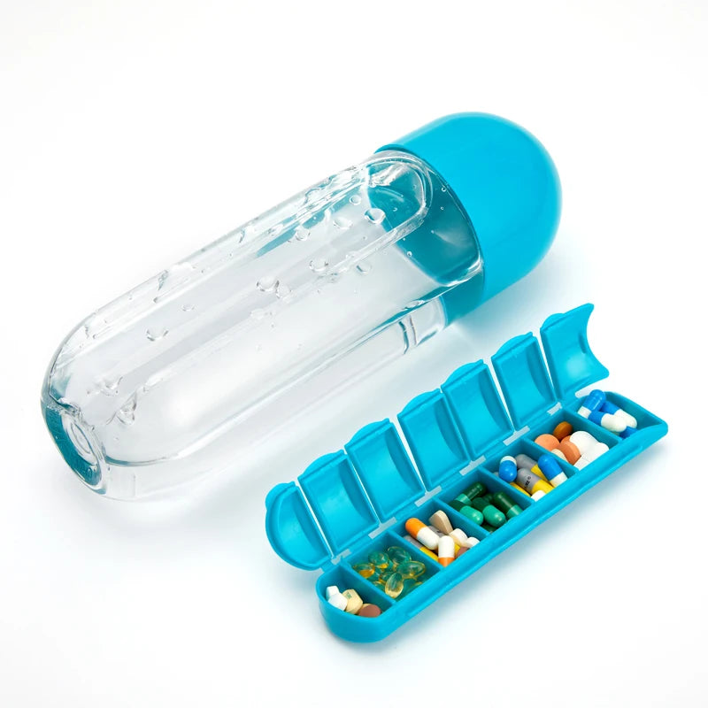 Afinmex™ Water Bottle with Pillbox