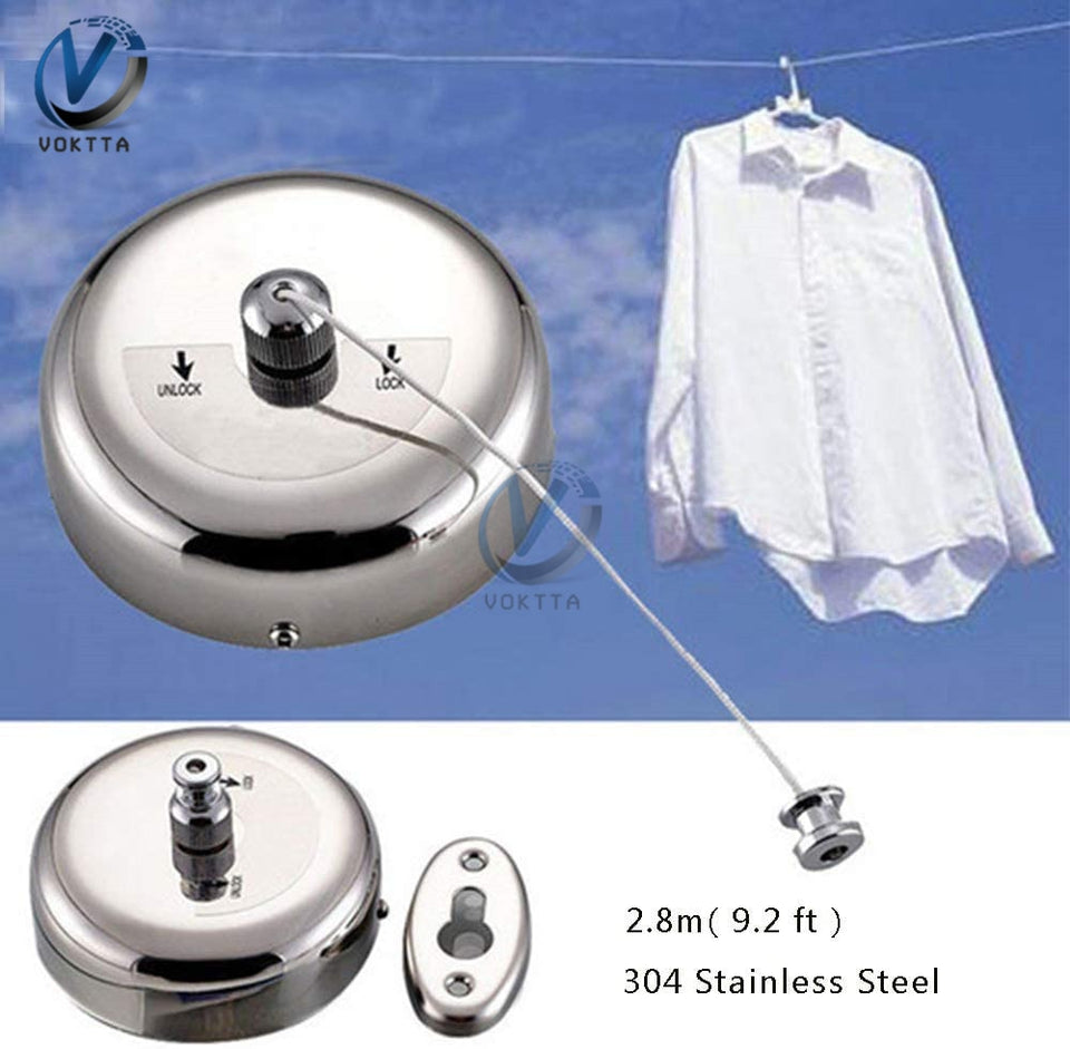 Stainless Steel Wall Hanging Clothesline  Clothes Hanger