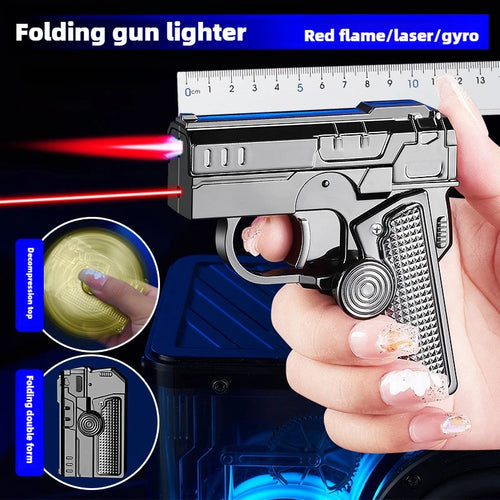 Afinmex™  Metal Windproof Red Flame Fashionable Cigarette Lighter