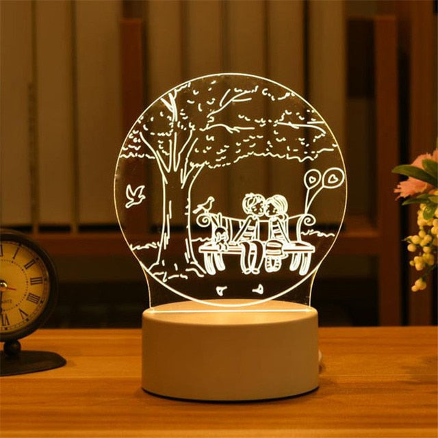 AFINMEX™ 3D Acrylic Led Lamp for Home