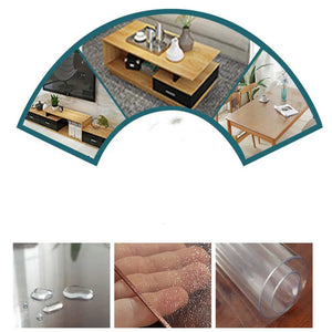 Afinmex™ Transparent soft  waterproof,household plastic tablecloth