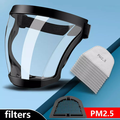 Afinmex™ Full Face Shield with Filters Oil-splash Proof Mask