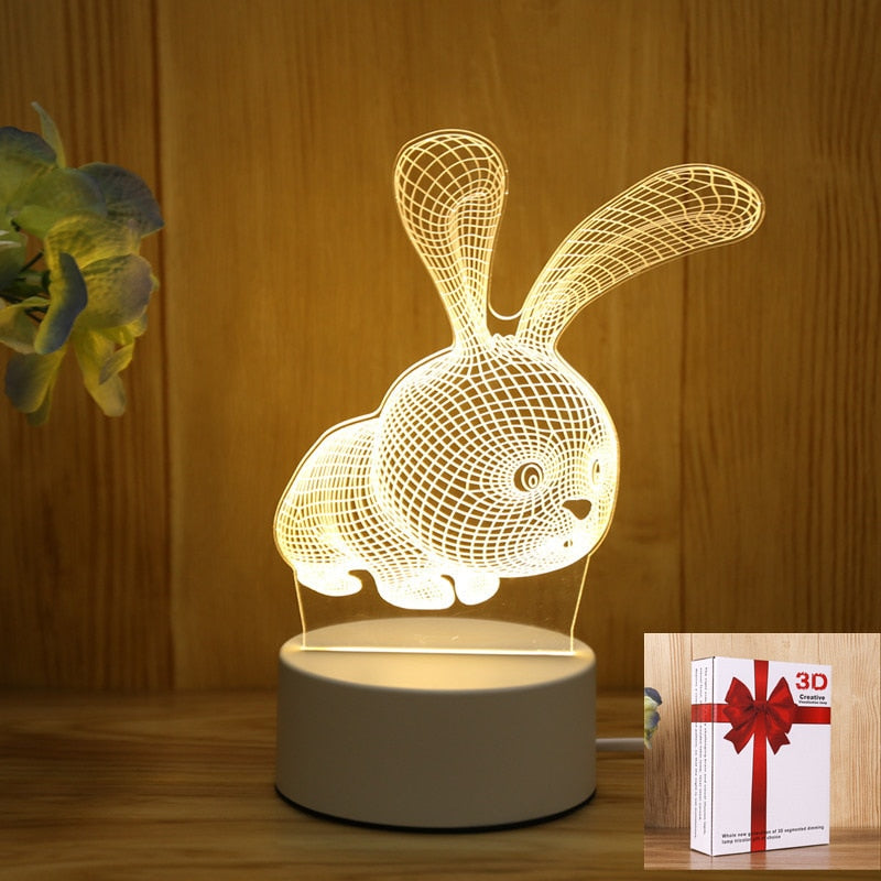 AFINMEX™ 3D Acrylic Led Lamp for Home