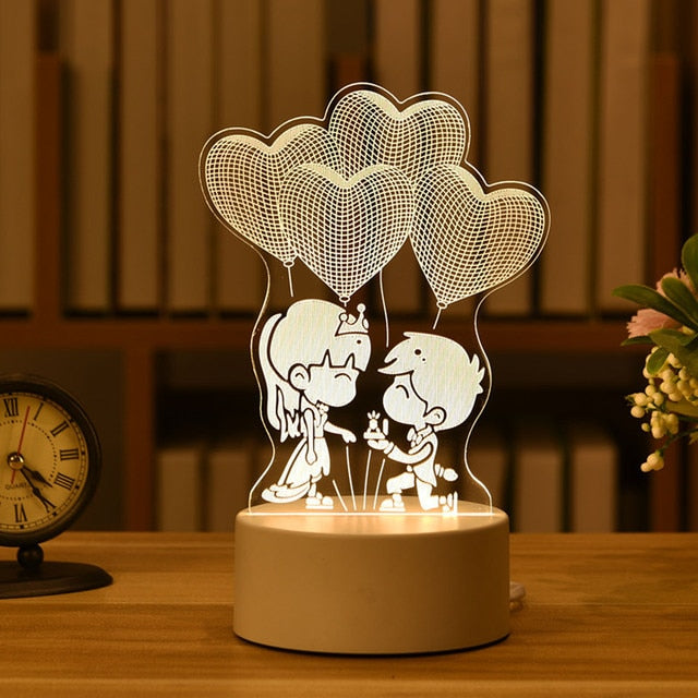 AFINMEX™ 3D Acrylic Led Lamp for Home