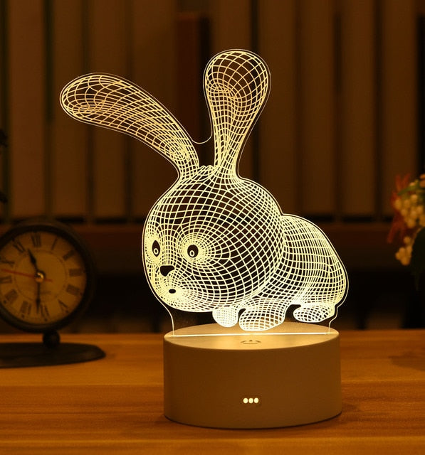 AFINMEX™ 3D Acrylic Led Lamp for Home