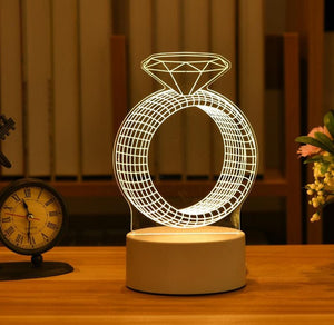 AFINMEX™ 3D Acrylic Led Lamp for Home