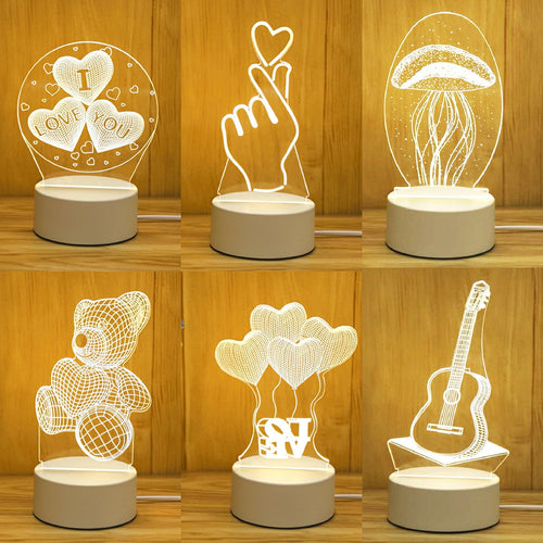 AFINMEX™ 3D Acrylic Led Lamp for Home